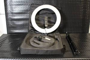 lot B-161 image: Halo Ring Light Kit with Stand and Carrying Case