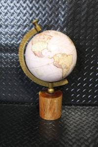 lot 178 image: Decorative Desktop Globe with Wood Base