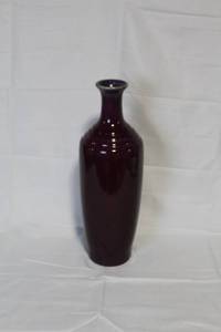 lot 184 image: Tall Purple Ceramic Vase with Glossy Finish