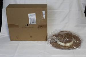 lot 199 image: Grace Eleyae Brown Felt Hat with Ivory Band, One Size