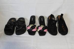 lot 223 image: Set of 3 Womens Dress Sandals - ASH Vanessa, Nine West, Eurosoft Size 399.5