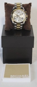 Michael Kors MK-5627 Stainless Steel Two-Tone Chronograph Watch with Box
