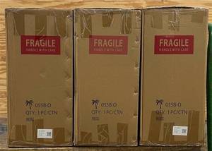 lot 4 image: Wicker Patio Gray Square Ottoman lot of 3