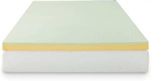 lot 13 image: ZINUS 3 Inch Green Tea Memory Foam Mattress Topper, Pressure-Relieving Layers, CertiPUR-US Certified, King