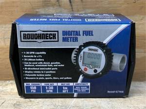 lot 28 image: Roughneck Digital Fuel Meter Msrp $179.99