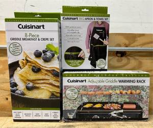 lot 32 image: Cuisinart Griddle, Bbq lot of 3