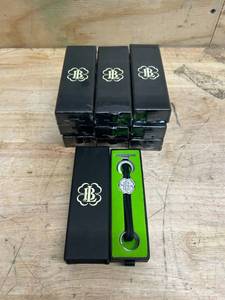 lot 58 image: Lucky Brand Leather Keychain Bracelet Key Ring Clover Charm (lot of 10)