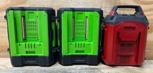 lot 71 image: Ego Power, Toro lot of 3 battery chargers non working