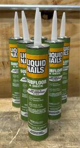 lot 77 image: Liquids Nails Subfloor & Deck lot of 6
