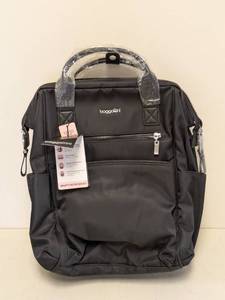 lot 23 image: NEW BAGGALLINI SOHO LAPTOP BACKPACK (BLACK)