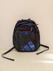 lot 24 image: NEW ADIDAS BACKPACK (BLACKREDBLUE)