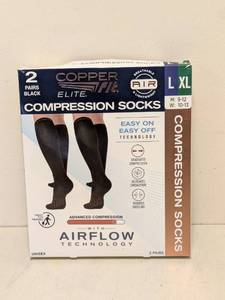 lot 46 image: COPPERFIT ELITE LXL COMPRESSION SOCKS