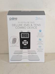 lot 77 image: PURE ENRICHMENT PUREPULSE DUO DELUXE EMS & TENS COMBO DEVICE