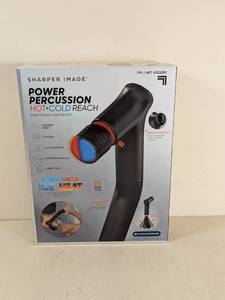 lot 96 image: SHARPER IMAGE POWER PERCUSSION HOT  COLD REACH PERCUSSION MASSAGER