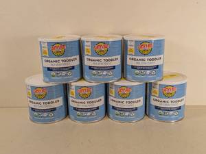 lot 97 image: NEW EARTHS BEST ORGANIC TODDLER MILK DRINK POWDER 7 CANS