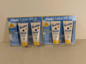 lot 104 image: (2) VACATION CLASSIC LOTION SUNSCREEN SPF50
