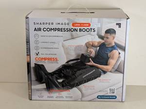 lot 95 image: SHARPER IMAGE AIR COMPRESSION BOOTS SIZE LARGEXL
