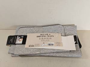 lot 153 image: CREATIVE HOME IDEAS SET OF 4 DRYING MATS