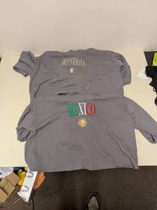 lot 183 image: (2) NEW CROPTOP 2XL HOODED SWEATERS (MINNESOTA & MEXICO)