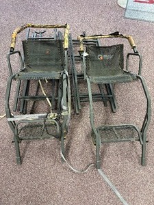 lot 22 image: 2 Guide Gear Deluxe 16 Ladder Tree Stands