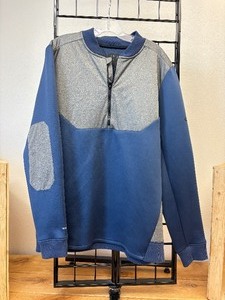 lot 40 image: XL Under Armour Unstoppable Gore-Tex Windstopper 12 Zip Pull Over in BlueGrey