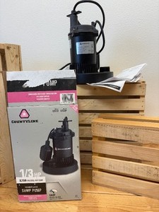 lot 58 image: New, Unused CountryLine SubmersibleThermoplastic Sump Pump Model CLTS33P 13HP 3,150 Gallons Per Hour