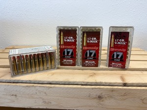 lot 65 image: 178 Rounds Hornady 17 HMR 17 Gram V-Max