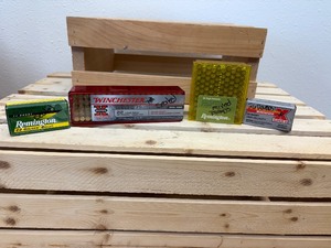 lot 69 image: 4 Pc Lot (1) Sealed 100 Rounds Winchester X Super 22 LR 40 Gr., 1280 FPS, (1) 26 Rounds Winchester X Super 22 Short 29 Gr., 100 Rounds Mixed Brand 22 LR, & (1) Sealed 50 Rounds Remington 22 Short Golden Bullet