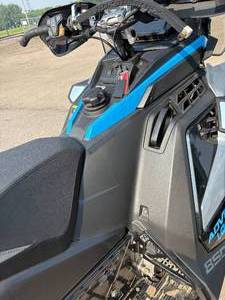 2022 Polaris INDY Adventure 850 Snowmobile with Only 1,709 Miles & Double Wide Snowmobile Trailer