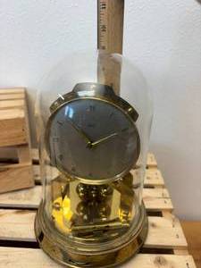 lot 81 image: Non-Working Schatz 1000 Day Clock with Original Glass Dome