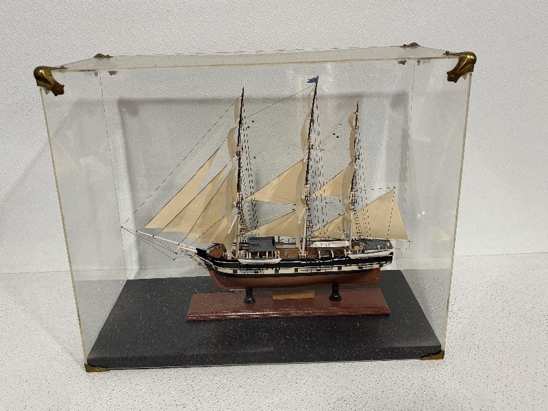 lot 41 image: The Whaler Charles W Morgan in Display Case