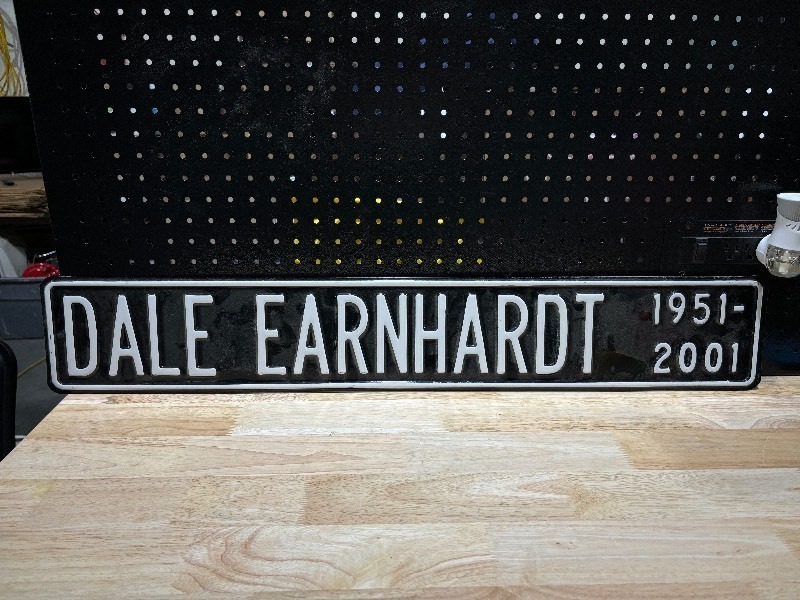 lot 29 image: Dale Earnhardt Sign