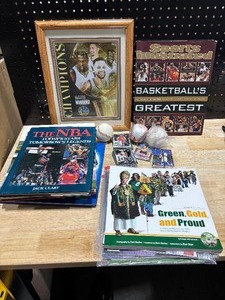 lot 49 image: Sports Books, Baseballs, and Trading Cards