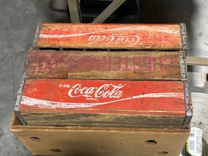 lot 58 image: Wooden Coca-Cola Crates
