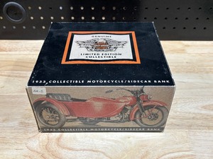 lot 36 image: Harley Davidson Sidecar Coin Bank