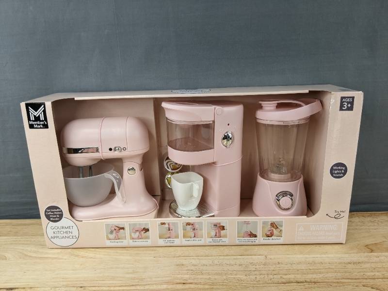 lot 49L image: Members Mark Gourmet Kitchen Appliances Toy Set - Brand New