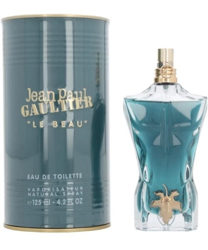 lot 27A image: Jean Paul Gaultier Le Beau Mens Cologne Eau de Toilette, 4.2oz $132 Retail - Brand New I