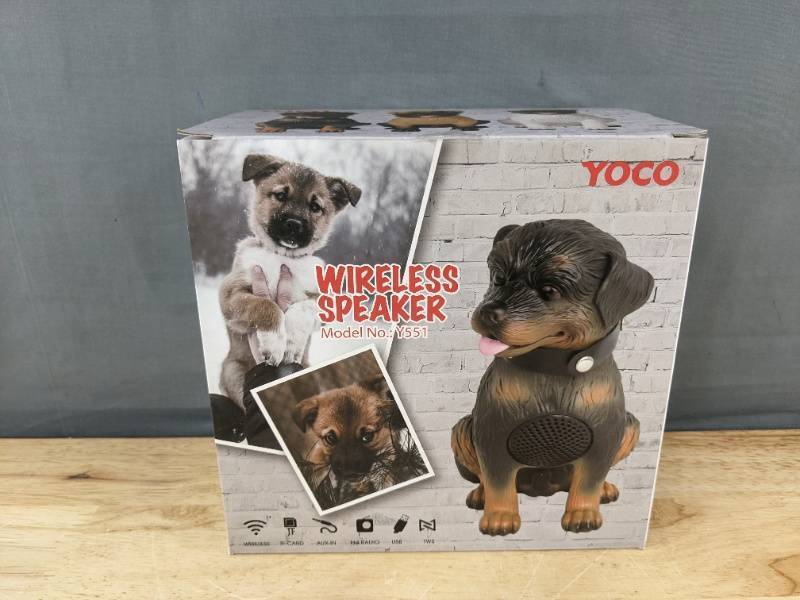 lot 43E image: YOCO Puppy Wireless Speaker Model Y551 - Brand New