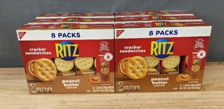 lot 105C image: 48 Packs Ritz Peanut Butter Cracker Sandwiches - Brand New