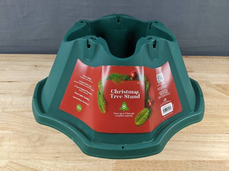 lot 157A image: Christmas Tree Stand for Up to 8 Tree - Brand New