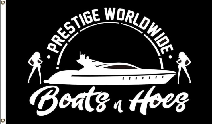lot 28J image: Brand New Step Brothers Movie Prestige Worldwide Boats n Hoes Flag - 3 x 5