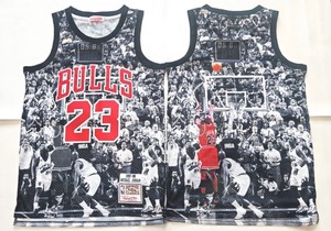 lot 23N image: Mitchell & Ness Michael Jordan Hardwood Classics Game Winner Jersey, Chicago Bulls, Mens XL - Brand New I
