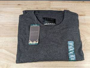 lot 272 image: Jachs New York Ultra Soft Crew Gray Mens 3XL - Brand New