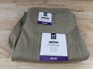 lot 277 image: Members Mark Mens Mason Straight Fit Pants 36x30 - Brand New