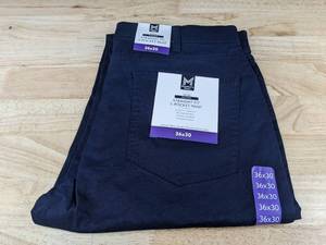lot 282 image: Members Mark Mens Mason Straight Fit 5-Pocket Pant 36x30 - Brand New