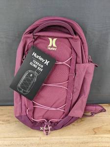 lot 158T image: Hurley Terrain Sling Bag Purple $50 Retail - Brand New