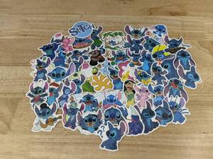 lot 150 image: 50 Stitch Character Stickers - Brand New