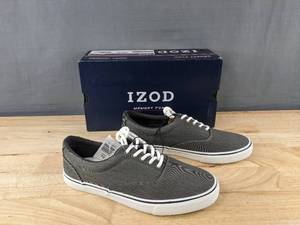 lot 162 image: IZOD Rangley Mens Gray Sneakers Size 10 - Brand New