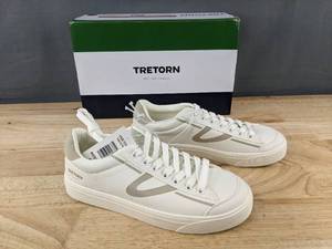lot 175 image: Tretorn Womens Serve Sneakers WhiteGrey Size 6.5 - New