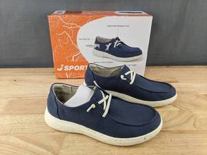 lot 189 image: J Sport Ladies Wenden Slip-On Shoes Size 8.5 Navy - New